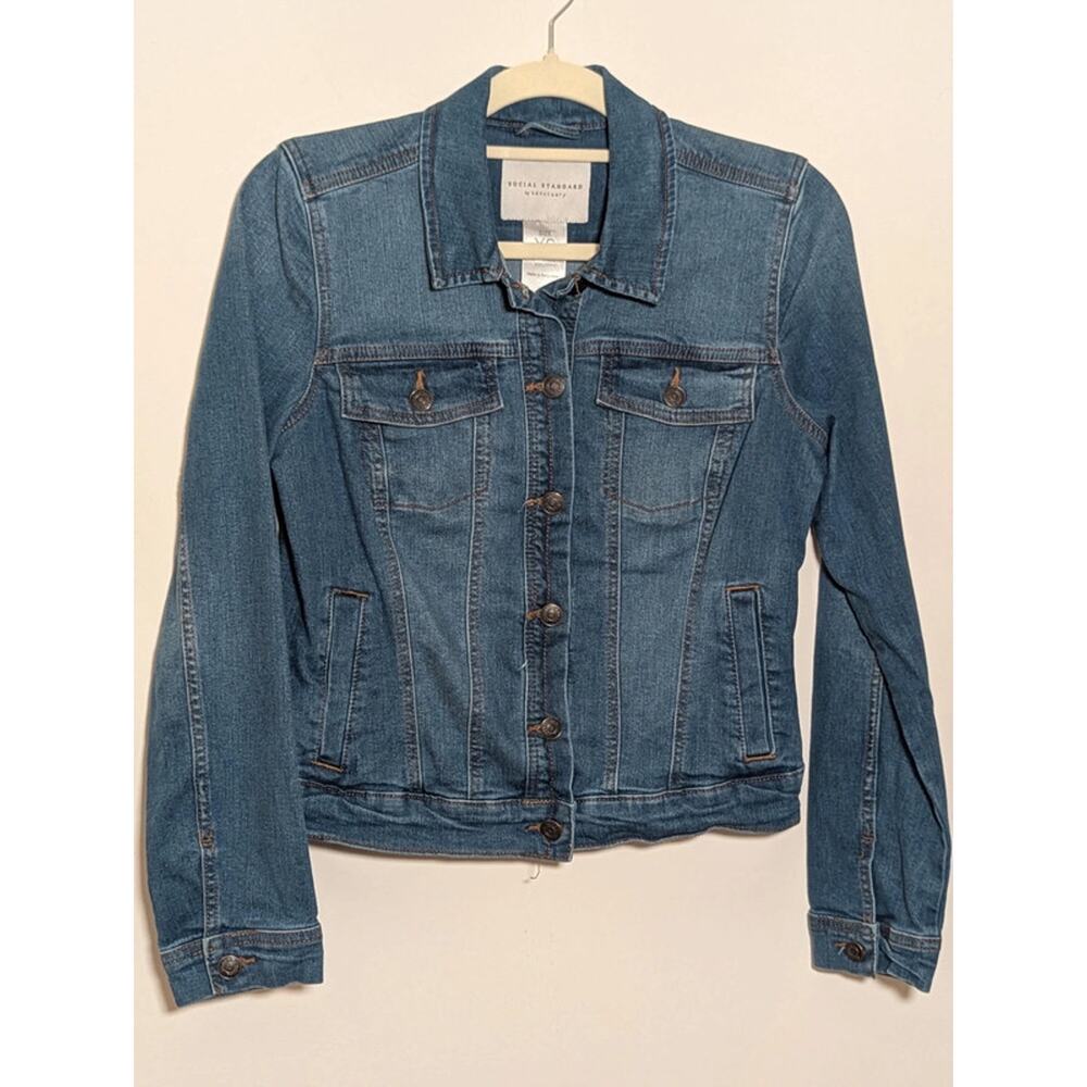 Social Standard by Sanctuary Fitted Jean Jacket  XS